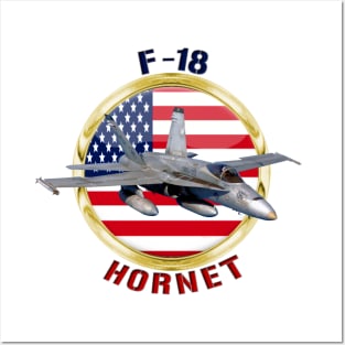 F-18 Hornet USA Posters and Art